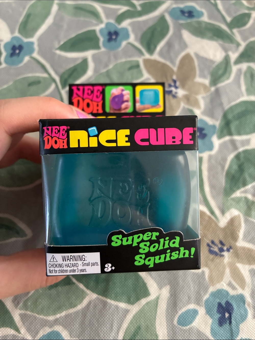 NeeDoh Nice Cube Super Solid Squish - BLUE Cube not Teal!!